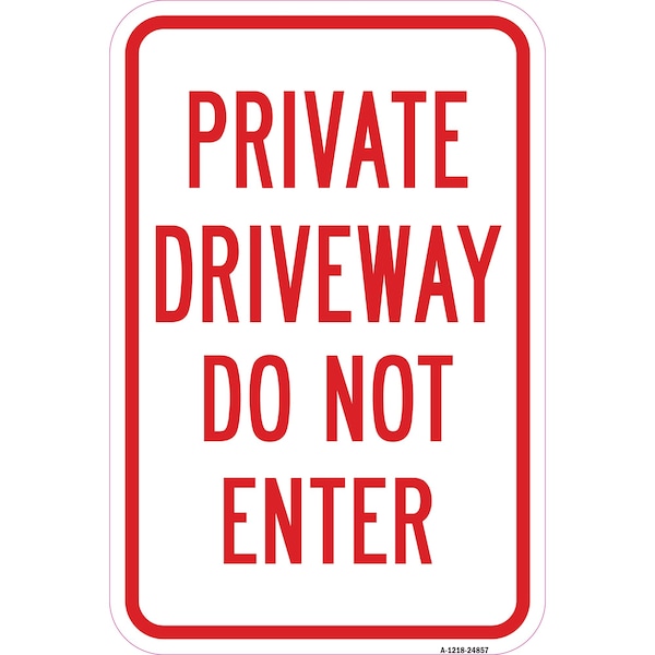 Signmission Safety Sign, 12 in Height, Aluminum, 24857 A-1218-24857 - main